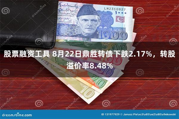 股票融资工具 8月22日鼎胜转债下跌2.17%，转股溢价率8.48%